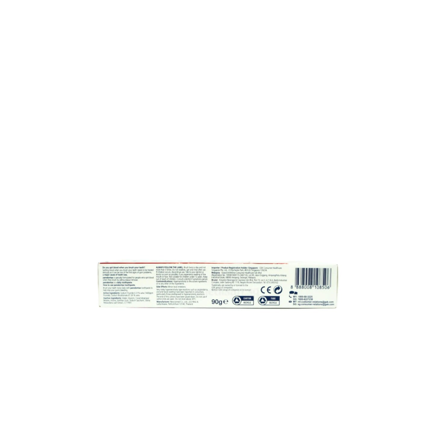 Parodontax Toothpaste Fluoride 90g (Bundle of 2)