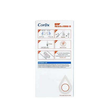 CorDx Tyfast Flu A/B & Covid-19 Multiplex Rapid Test 2s
