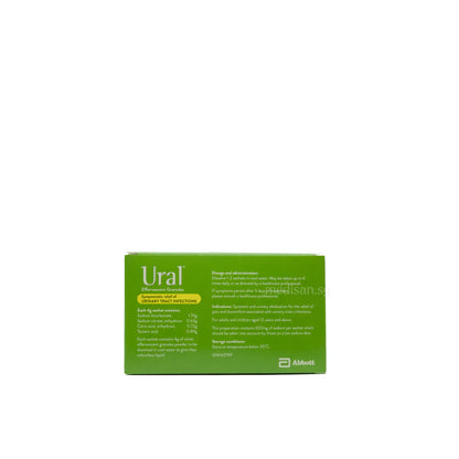 Abbott Ural Effervescent Granules Lemon Flavour 4g 28's