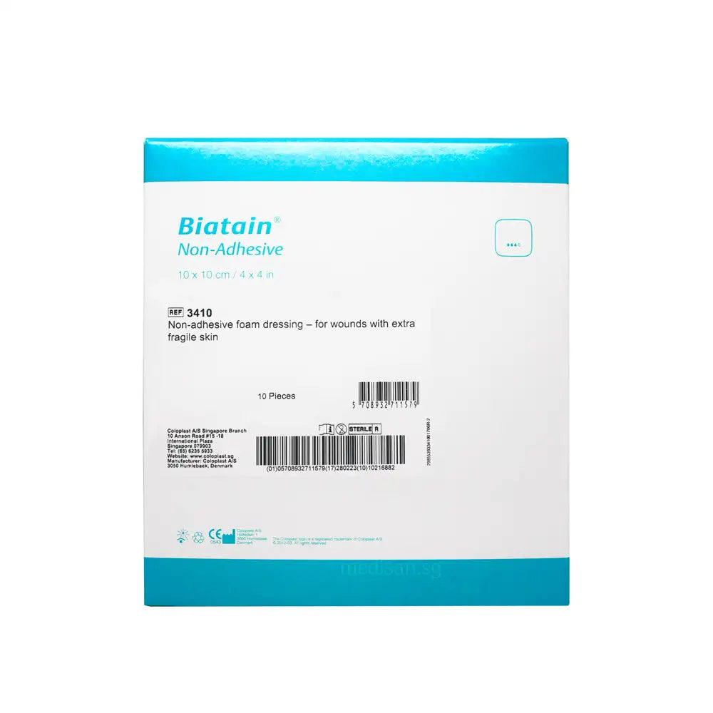 Coloplast Biatain Non-Adhesive 10x10cm 10’s (#3410)