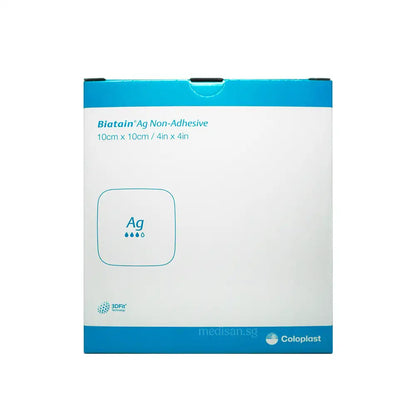 Coloplast Biatain AG Non-Adhesive 10x10cm 10’s