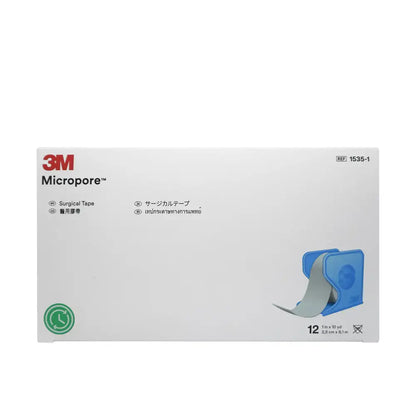 3M Micropore Tape with dispenser 1 inch 12’s